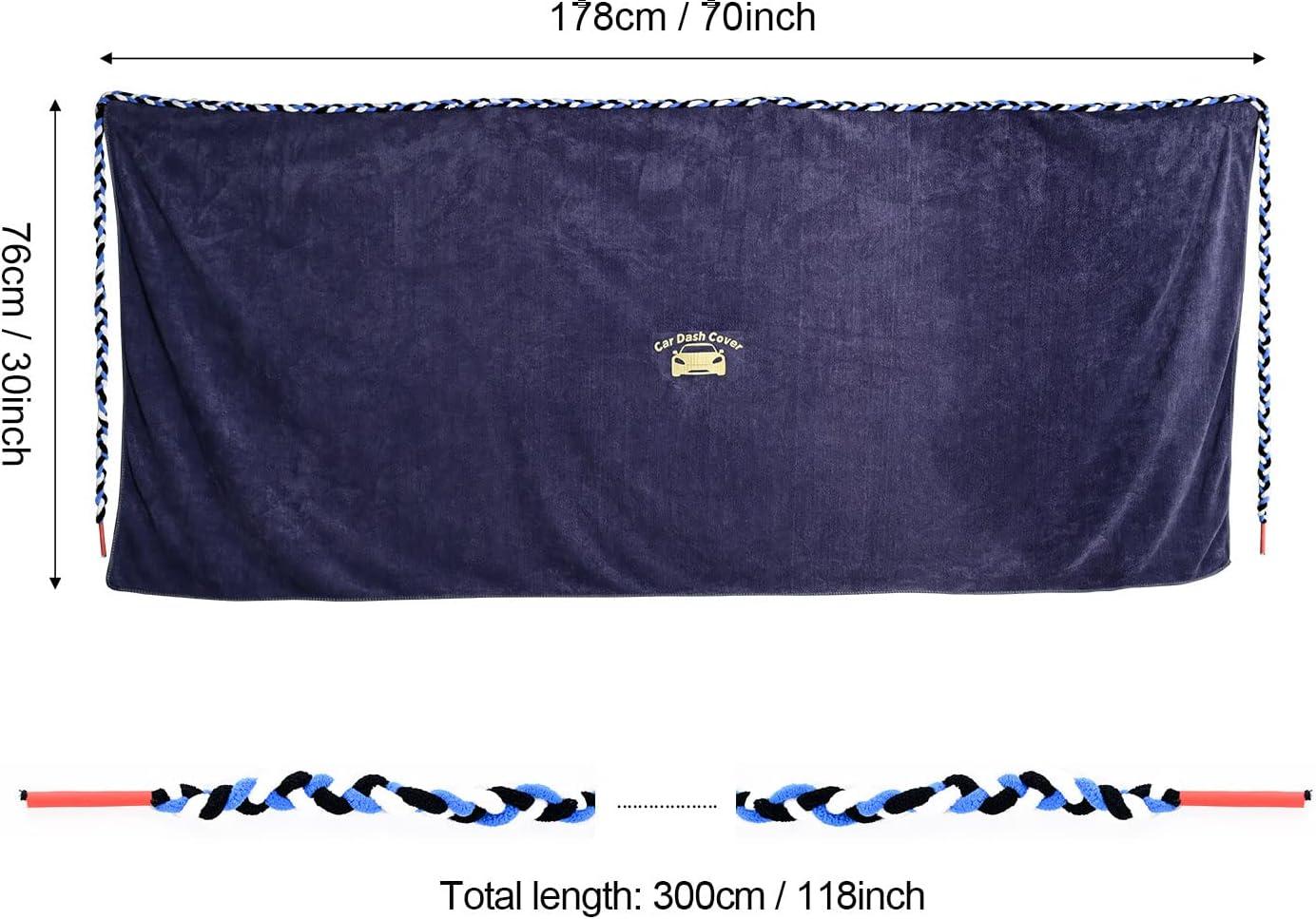 imageNEWISHTOOL Window Tinting Dash Protection Super Absorbent Dash Towel Microfiber Towel and Strand Soak Rope Tool Protective Control Water Shield for Windshield Film Install Scratch Free Tint Tools