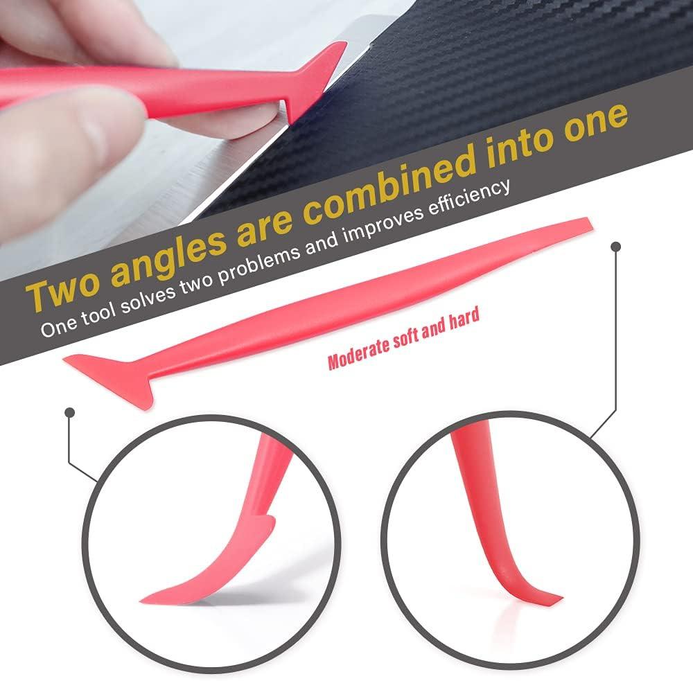 imageVehicle Tint Squeegee PPF Tools Car Wrap Kit Corner Shank Scraper Window Water Wiper Knife Blade Cutter Car Paint Protective Film Wrapping Kit Window Tint Tools PPF Installation Kit