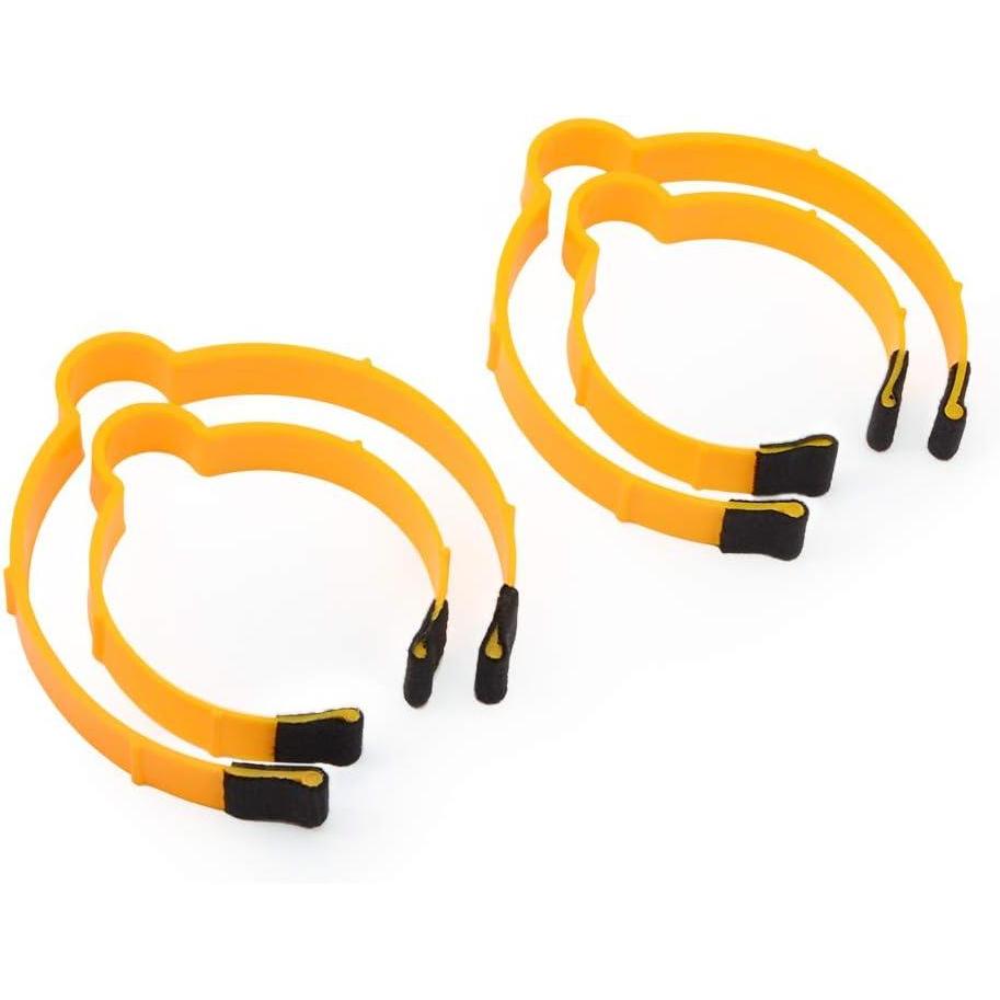 image4 PCS Speed Hoop Clip Vinyl Storage Solution Tool Keeping Loose Rolls Tidy RollMedia Vinyl Wraps Holder Plastic Ring Clamp with Quick Release Handle and Scratch Protection Felt Patch 80mm ampamp 110mm