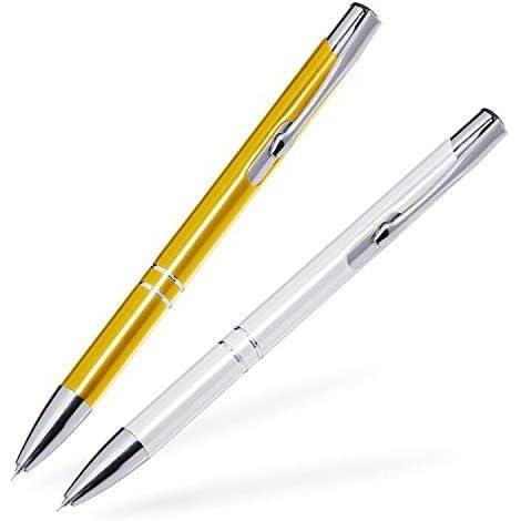 imageNEWISHTOOL 2 Pack Glitter Pin Pen Weeding Tool Air Relase Pen for Car Wrap Installation Vinyl Craft Adhesive Weeding and Removing Negative Pieces Shinny Sequins Weed Pens for VinylGoldsilver