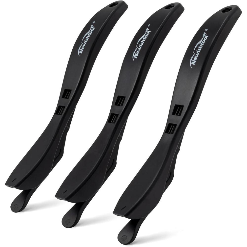 imageNEWISHTOOL 6 Pack Wrap Paper Cutter Back Slitter Sliding Wrapping Paper Cutting Tool Hidden Blade Safety Cutter for Wrapping Craft Paper Carbon Fiber Window FilmBlack