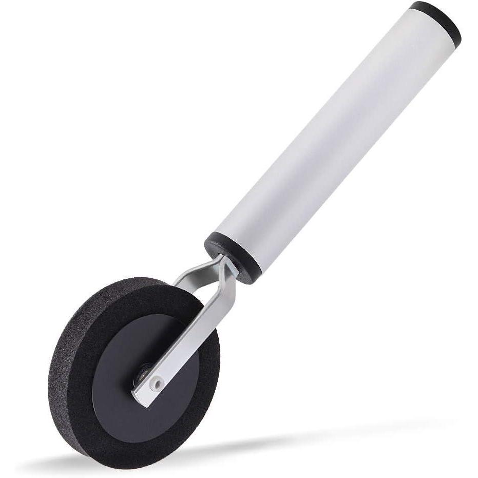 imageNEWISHTOOL Thin Sponge Roller Vinyl Application Tool 12mm Wide Single Wheel with Aluminum Handle Soft Foam Seam Roller Tool for Wrapping Film to Hard to Reach Areas Car Details Edge Line Corner Gap