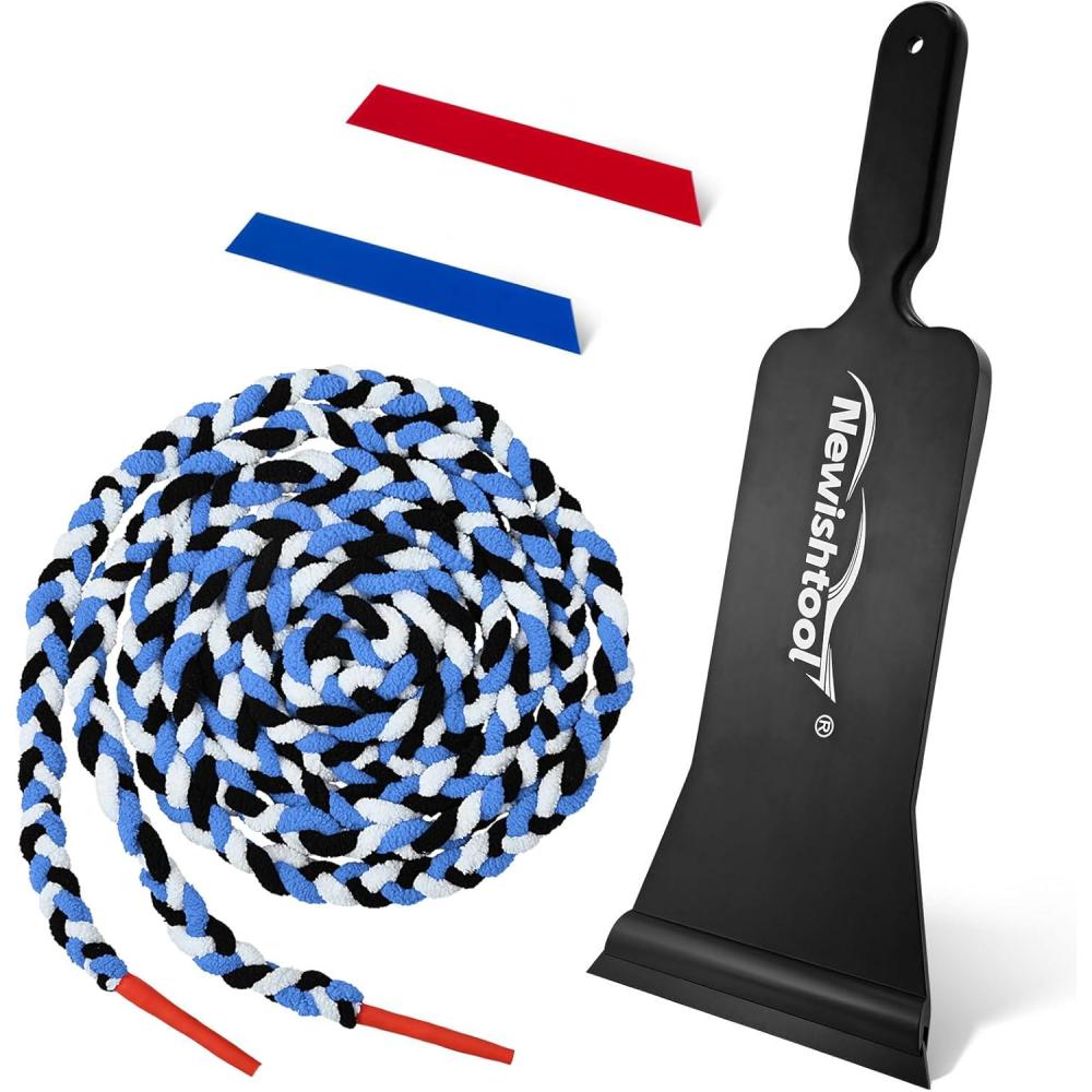 imageNEWISHTOOL Tint Tools for Car Window Tinting ampamp Windshield Cleaning Rubber Blade Bulldozer Squeegee with Soak Rope Tool
