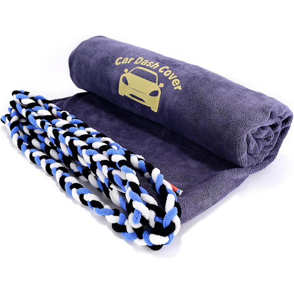 imageNEWISHTOOL Window Tinting Dash Protection Super Absorbent Dash Towel Microfiber Towel and Strand Soak Rope Tool Protective Control Water Shield for Windshield Film Install Scratch Free Tint Tools