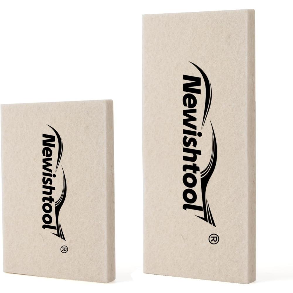 imageNEWISHTOOL Wool Felt Squeegee for Window Tinting 2 Sizes Shrink Wool Squeegee ScratchFree Soft Window Tint Applicator