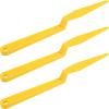 image3 Pcs Window Tint Tools Vinyl Wrap Shank Gasket Squeegee Yellow Long Handle Micro Squeegee Car Tinting Wrap Squeegee Corner Scraper for Auto Window Vinyl Film Wrapping Long Reach Tools