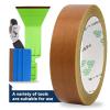 image54 Yards 1 Roll High Temperature Resistant PTFE Tape1 InchW X 196 InchesL Coated Fiberglass Adhesive fabric Tapes for Vacuum Sealer Hand Impulse Sealers Heat Sealing Food Packaging Machine