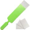 imageAutomotive Bulldozer Squeegee Extended Handle Longer Reach Back Glass Tool Window Film Installing Paddle Scrubber with Repalcement Cleaning Pads ampamp Slip Tape