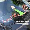 imageNEWISHTOOL 10 Ft Hand Braid Strand Soak Shield Rope for Car Window Tinting Car Wash Windshield Glass Gap Absorbent Drying Rope 3 Meters Microfiber Water Absorbed ToolLThick