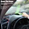 imageNEWISHTOOL 10 Ft Hand Braid Strand Soak Shield Rope for Car Window Tinting Car Wash Windshield Glass Gap Absorbent Drying Rope 3 Meters Microfiber Water Absorbed ToolSThin
