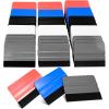 imageNEWISHTOOL 100 PCS Felt Squeegee for Vinyl  Flexible Plastic Squeegee with Fabric Felt for Vinyl Wrap Application Bubble Removal Sign Making Graphic Decal Installing ampamp Car Wrapping Scraper ToolMixed Colors