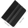 imageNEWISHTOOL 100 PCS Felt Squeegee for Vinyl  Flexible Plastic Squeegee with Fabric Felt for Vinyl Wrap Application Bubble Removal Sign Making Graphic Decal Installing ampamp Car Wrapping Scraper ToolBlack