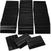 imageNEWISHTOOL 100 PCS Felt Squeegee for Vinyl  Flexible Plastic Squeegee with Fabric Felt for Vinyl Wrap Application Bubble Removal Sign Making Graphic Decal Installing ampamp Car Wrapping Scraper ToolBlack