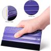 imageNEWISHTOOL 2 PCS Felt Squeegee for Vinyl Wrapping and Measuring with Different Length Purple Ruler Scraper Carbon Fiber Car Wrap Application Window Tint PPF Installation Wallpaper Smoothing Tools