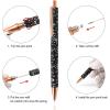imageNEWISHTOOL 2 Pack Glitter Pin Pen Weeding Tool Air Relase Pen for Car Wrap Installation Vinyl Craft Adhesive Weeding and Removing Negative Pieces Shinny Sequins Weed Pens for VinylGlitter Pink  Black