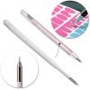 imageNEWISHTOOL 2 Pack Glitter Pin Pen Weeding Tool Air Relase Pen for Car Wrap Installation Vinyl Craft Adhesive Weeding and Removing Negative Pieces Shinny Sequins Weed Pens for Vinyl10pcs Refills