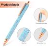 imageNEWISHTOOL 2 Pack Glitter Pin Pen Weeding Tool Air Relase Pen for Car Wrap Installation Vinyl Craft Adhesive Weeding and Removing Negative Pieces Shinny Sequins Weed Pens for VinylGlitter Blue