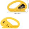 imageNEWISHTOOL 2 Pack Wrapping Paper Cutter Christmas Gift Wrap Cutter Wrapping Paper Cutter Sliding Knife Tool Holiday Gift Wrap Cutting Tool Snitty Safety Cutter with Concealed BladeYellow
