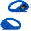 imageNEWISHTOOL 2 Pack Wrapping Paper Cutter Christmas Gift Wrap Cutter Wrapping Paper Cutter Sliding Knife Tool Holiday Gift Wrap Cutting Tool Snitty Safety Cutter with Concealed BladeBlue
