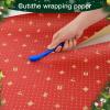 imageNEWISHTOOL 4 Pack Blue Wrap Cutter Wrapping Paper Cutter Safety Knife for Cutting Wrap Papers Craft Paper 2 Types Sliding Cut Tool Paper Slitter KnifeBlue