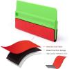 imageNEWISHTOOL 5 Inch Big Buffer Felt Squeegee for Vinyl Sensitive Materials Tinting Film Wrap Application Wallpaper Smoothing Sticker Decals Installation 5 PCS ScratchFree Soft Plastic Card Scraper Tool