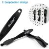 imageNEWISHTOOL 6 Pack Wrap Paper Cutter Back Slitter Sliding Wrapping Paper Cutting Tool Hidden Blade Safety Cutter for Wrapping Craft Paper Carbon Fiber Window FilmBlack