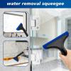 imageNEWISHTOOL AllPurpose Small Silicone Squeegee for Car ampamp Home Cleaning 3 Pack Window Tint Scraper for Car Windshield Shower Bathroom Glass Door WashingBlackblue