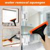 imageNEWISHTOOL AllPurpose Small Silicone Squeegee for Car ampamp Home Cleaning 3 Pack Window Tint Scraper for Car Windshield Shower Bathroom Glass Door WashingBlackorange