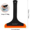 imageNEWISHTOOL AllPurpose Small Silicone Squeegee for Car ampamp Home Cleaning 3 Pack Window Tint Scraper for Car Windshield Shower Bathroom Glass Door WashingBlackorange