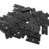 imageNEWISHTOOL Black Plastic Razor Blades 300 PCS Double Edged Replacement for Scraper and Safety Glass Use  15 Inch for Removing Label Decal ampamp AdhesiveBlack