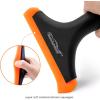 imageNEWISHTOOL Car Glass Small Window Squeegee Auto Water Blade Side Mirror Water Wiper Shower Squeegee for Glass Doors 59quot Blade 75quot Long Handle Silicone Squeegee 3 PackBlackorange
