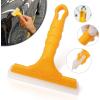 imageNEWISHTOOL Car Window Squeegee with 2ply Soft Silicone Blade and AntiSlip Handle for Automotive Windshield and Shower Mirror Glass Door Cleaning Water Removal Lightweight Small Squeegee Tint Tool