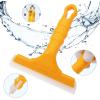 imageNEWISHTOOL Car Window Squeegee with 2ply Soft Silicone Blade and AntiSlip Handle for Automotive Windshield and Shower Mirror Glass Door Cleaning Water Removal Lightweight Small Squeegee Tint Tool