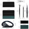 imageNEWISHTOOL Car Wrap Tools PPF Installation Kit Vinyl Wrap Tool Kit with Felt Squeegee Film Cutter Bubble Release Pen Utility Knife for Car Wrapping Window Tint Application ampamp Wallpaper SmoothingCR028