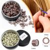imageNEWISHTOOL Hair Extension Tinsel with Tool Glitter Silver Color 1200 Strands Hair Extension Tinsel Kit Hair Extensions Tool Kit for Women Girls Christmas New Year Halloween Cosplay Party Hair Styling
