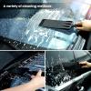 imageNEWISHTOOL Long Reach Auto Bulldozer Squeegee Mini Paddle Scrubber for Window Tint Film Installing and Vehicle WindshieldRear Window Glass Cleaning 1 PC Bulldozer Tint Tool and 3 PCS Scrub PadsBlack