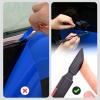 imageNEWISHTOOL Micro Squeegee Vinyl Wrap Tool 6 in 1 Pro Wrapping Stick Squeegee Tuck Tools HeatResistant POM Car Wrapping Tool Seam Edge Detail Application for Vinyl Tucking Sealing and Film Cutting