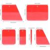 imageNEWISHTOOL PPF Squeegee for Vinyl Soft Rubber Scraper PPF Tools 3IN1 Small Squeegee for Paint Protection Film Installing Vinyl Wrap Window Tint Auto Glass Cleaning TPU Scraping Tool Scratch FreeMagnet Red Box Set