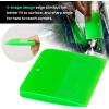 imageNEWISHTOOL PPF Squeegee for Vinyl Soft Rubber Scraper PPF Tools 3IN1 Small Squeegee for Paint Protection Film Installing Vinyl Wrap Window Tint Auto Glass Cleaning TPU Scraping Tool Scratch FreeGreen