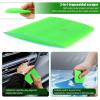 imageNEWISHTOOL PPF Squeegee for Vinyl Soft Rubber Scraper PPF Tools 3IN1 Small Squeegee for Paint Protection Film Installing Vinyl Wrap Window Tint Auto Glass Cleaning TPU Scraping Tool Scratch FreeGreen