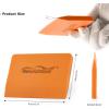 imageNEWISHTOOL Soft Silicone Small Squeegee for Vinyl 2 PCS PPF Tools Window Tinting VBlade Scraper for Window Film Application Car Paint Protective Film Installation ampamp Water RemovalOrange