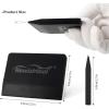 imageNEWISHTOOL Soft Silicone Small Squeegee for Vinyl 2 PCS PPF Tools Window Tinting VBlade Scraper for Window Film Application Car Paint Protective Film Installation ampamp Water RemovalBlack