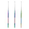 imageNEWISHTOOL Stainless Steel Hair Extension Loop Needle Threader Wire Pulling Hook Tool and Bead Device Tool Micro Link Tool Loop Threader for Hair Silicone Beads Feather Extensions Supplies Pack 3Rainbow