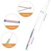 imageNEWISHTOOL Stainless Steel Hair Extension Loop Needle Threader Wire Pulling Hook Tool and Bead Device Tool Micro Link Tool Loop Threader for Hair Silicone Beads Feather Extensions Supplies Pack 3Rainbow