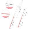 imageNEWISHTOOL Stainless Steel Hair Extension Tool Kit Loop Needle Pulling Hook and Threader Wire Beads Device for Hair Micro Links Hair Kit for Silicone Beads Feathers Hair Extension StylingPink