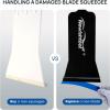 imageNEWISHTOOL Tint Tools for Car Window Tinting ampamp Windshield Cleaning Rubber Blade Bulldozer Squeegee with Soak Rope Tool