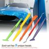 imageNEWISHTOOL Vinyl Wrap Squeegee for Corner Gap Tucking Seaming and Detailing 5 PCS Car Wrap Tools Includes Micro Squeegee Shank Gasket Magnetic Wrap Stick Rubber Seal Lift Curved Edge Smoothing