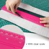 imageNEWISHTOOL Vinyl Wrap Squeegee for Vinyl Big Size Wallpaper Smoothing Squeegee 3 Pack 25CM Decals Squeegee with Ruler ampamp Micro Suede Felt Edge for Sign Making Graphic Window Tint Film ApplicationRose Pink