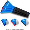 imageNEWISHTOOL Window Tint Squeegee Rubber with Handle 3 PCS Different Durometer Blades Long Handle Rubber Squeegee Water Wiper Swiper for Windshield Cleaning Window Film Application PPF Installation