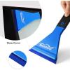 imageNEWISHTOOL Window Tint Squeegee Rubber with Handle 3 PCS Different Durometer Blades Long Handle Rubber Squeegee Water Wiper Swiper for Windshield Cleaning Window Film Application PPF Installation
